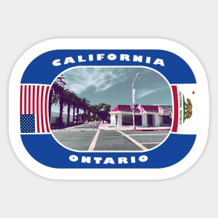 California, Ontario City, USA Sticker